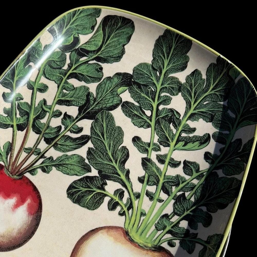 VTG 2012 Williams-Sonoma Farmers Market Radish Serving Platter Rectangle 16 x 13